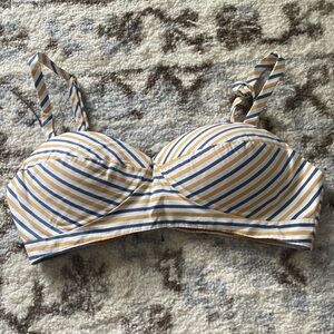 Tank top/crop top Yellow, Blue, and White stripes